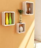 WALL STORAGE SHELVES WHITE