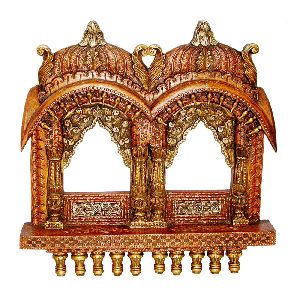 Beautifull wooden carved double jharokha