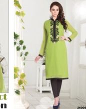 Surat Tex neon green kurtis