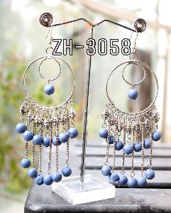 ZH silver earring