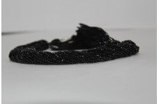 Strands Natural Black Spinel Micro Faceted Beads