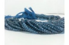 Topaz Faceted Rondelle Beads Strand