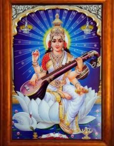 nandinistores Lord Saraswati Photoframe