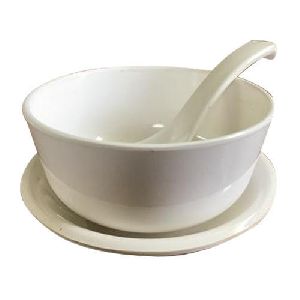 Ceramic Plain Soup Bowl Set