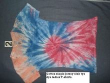 slub tye dye print ladies T-shirt