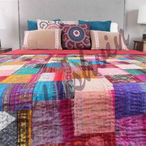 Patchwork Patola Bedspread