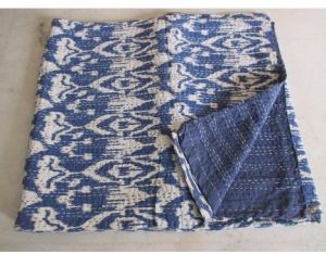 TRIBAL ASIAN TEXTILES IKAT THROW KANTHA QUILT RALLI GUDARI KANTHA QUILT