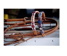 leather Full brow headstall with beads