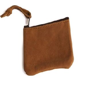 Leather Coin Purse Change Holder