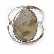 sterling silver Natural Labradorite Gemstone Ring