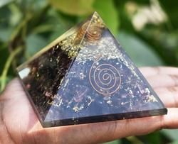 Garnet Orgonite Pyramid