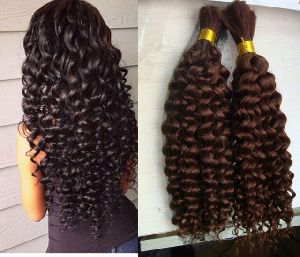 micro weft curly hair