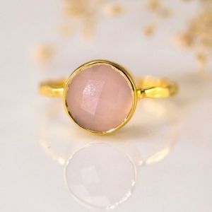 Pink Chalcedony Ring