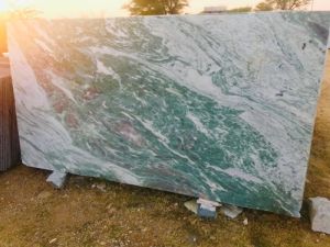 White Green Marble