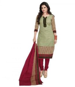 Party Cotton Churidar Suit