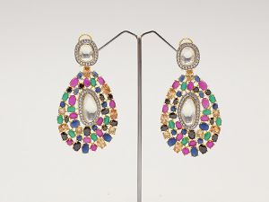 Stone Earrings Jhumka Fashion