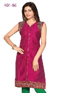 Embroidered Front Slit Kurti