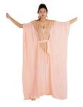 SILK CREPE ONE PIECE EMBELLISHED WEDDING KAFTAN