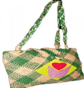 TWO TONE JUTE WEAVING BAG