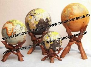 World Globe With Wooden Four Leg display Stands