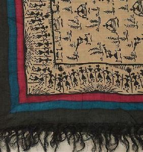 Warli Art on Cloth