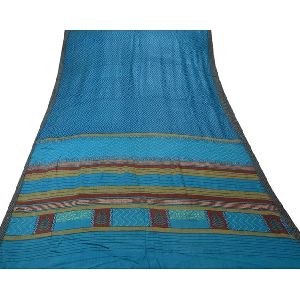 Woven Sari Pure Woolen Craft Fabric SAREE
