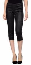 WOMENS LADIES SHEEP GENUINE LEATHER CAPRI