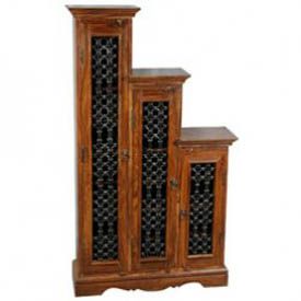 Sheesham Wood Jali Range Triple Steped CD Tower