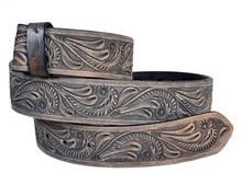 Tooling Gray men leather belt