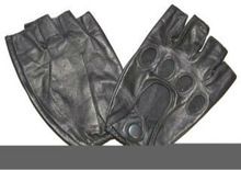 Biker Gloves In Leather