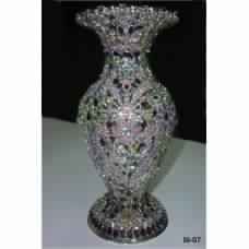 silver vase