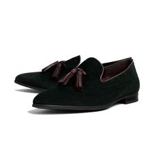 Suede and Velvet Tassel Loafer shoes for men