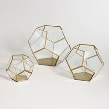 Glass Geometric Candle