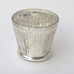 Silver Mercury Glass T-lite holder