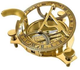 Sundial Compass Brass Triangle Craft Focus Article