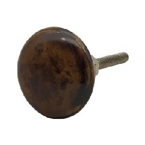 Dark Brown Handmade Wooden Knobs for Cabinets and Drawer