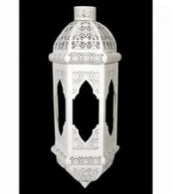 White Moroccan Hanging Lanterns