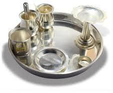 Metal Pooja Thali