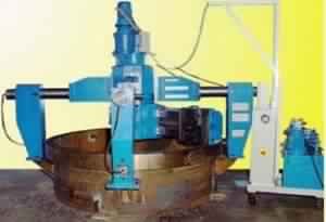 VERTICAL RESTING FLANGE FACING MACHINE