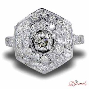 Solitaire Diamond Engagement Ring Bluebird