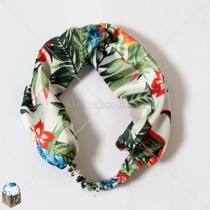 Satin Fabric Printed Hair Band