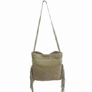 Suede Fringe Crossbody Bag