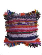 Vintage recycled handmade patchwork sari cushion cover
