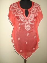Chikan Embroidery Kaftan with lace