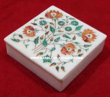 White Marble Inlay Jewellery Box, Corporate Gifts