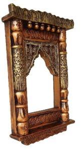 WOODEN ANTIQUE CARVING TRADITIONAL JHAROKA FOR WALL DCOR HANGING