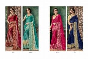 Samantha Georgette Embroidery Saree