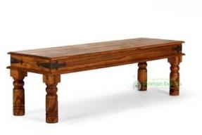 Solidwood Indian Style Sheesham Wood Bench Indian Rosewood