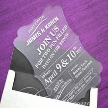 Wedding Invitation Plexi Glass Invitation