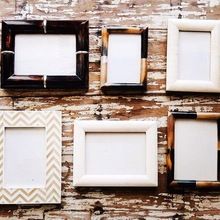 handmade horn photo frames